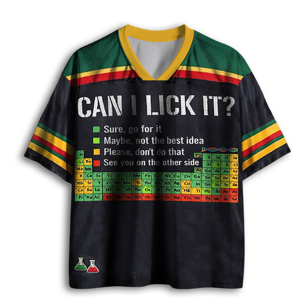 Baddiecat Can I Lick It Periodic Table Mesh Jersey