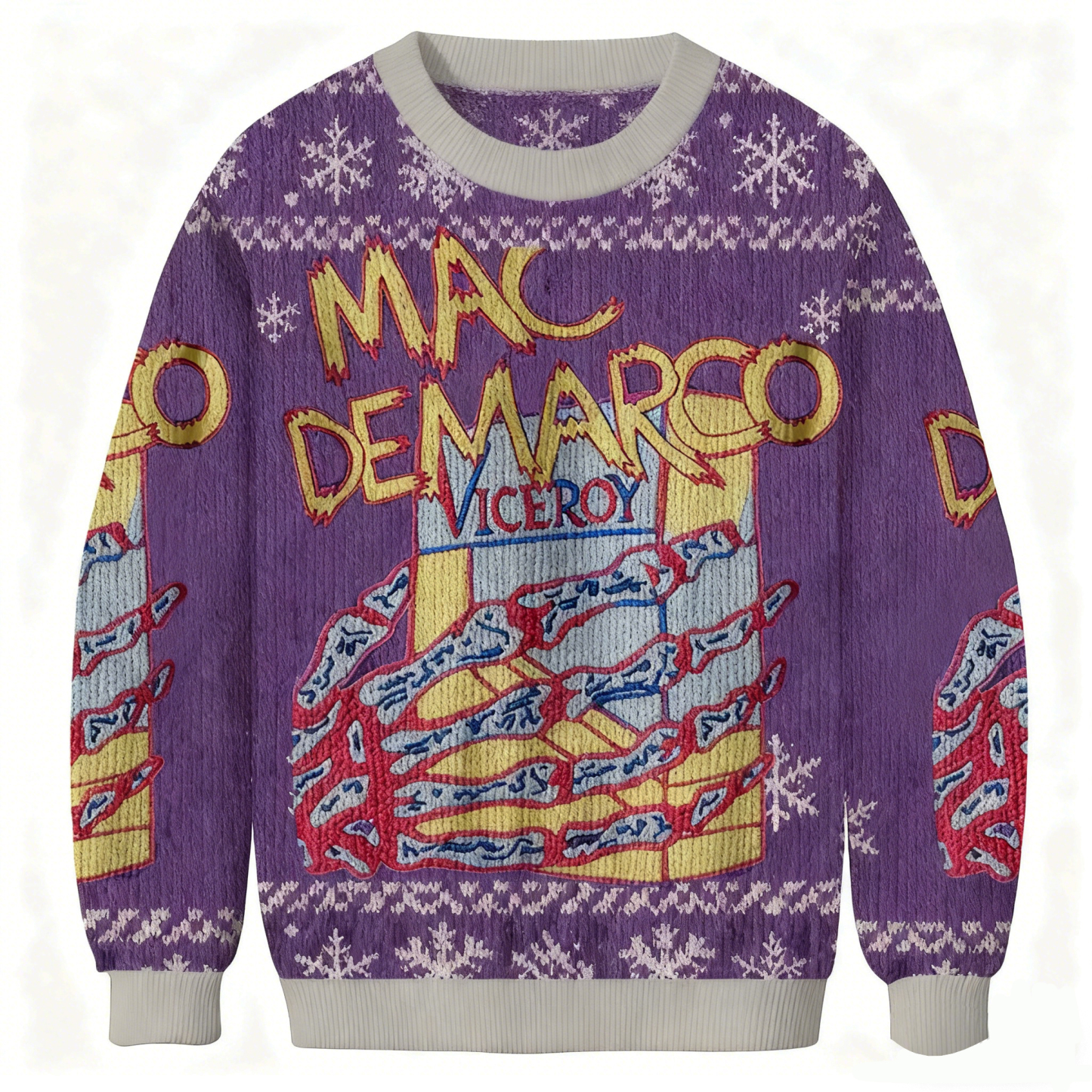 Baddiecat Mac DeMarco & Viceroy Christmas Ugly Sweatshirt