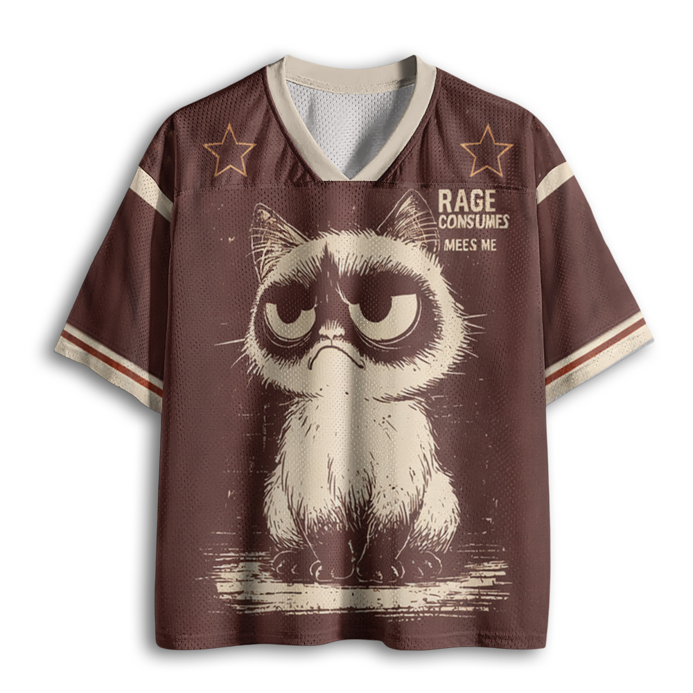 Baddiecat Rage Consumes Me Cat Mesh Jersey