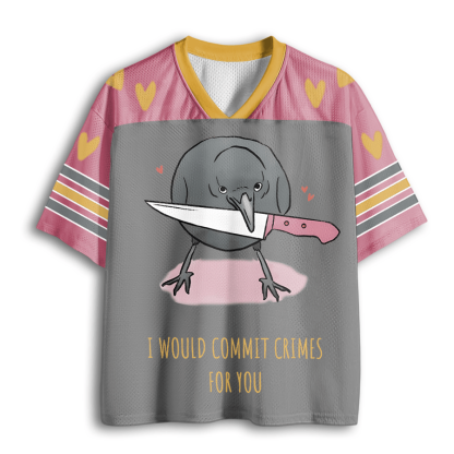 Baddiecat Crow Love Mesh Jersey