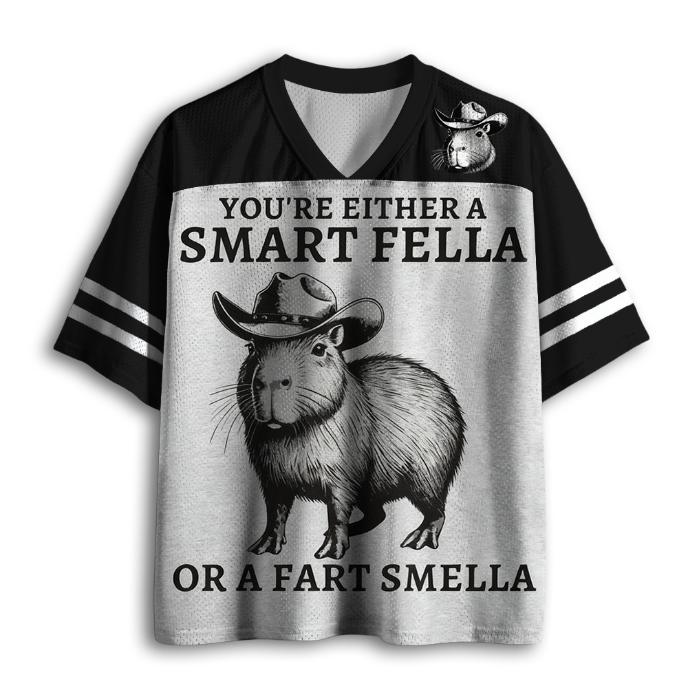 Baddiecat Smart Fella Capybara Mesh Jersey