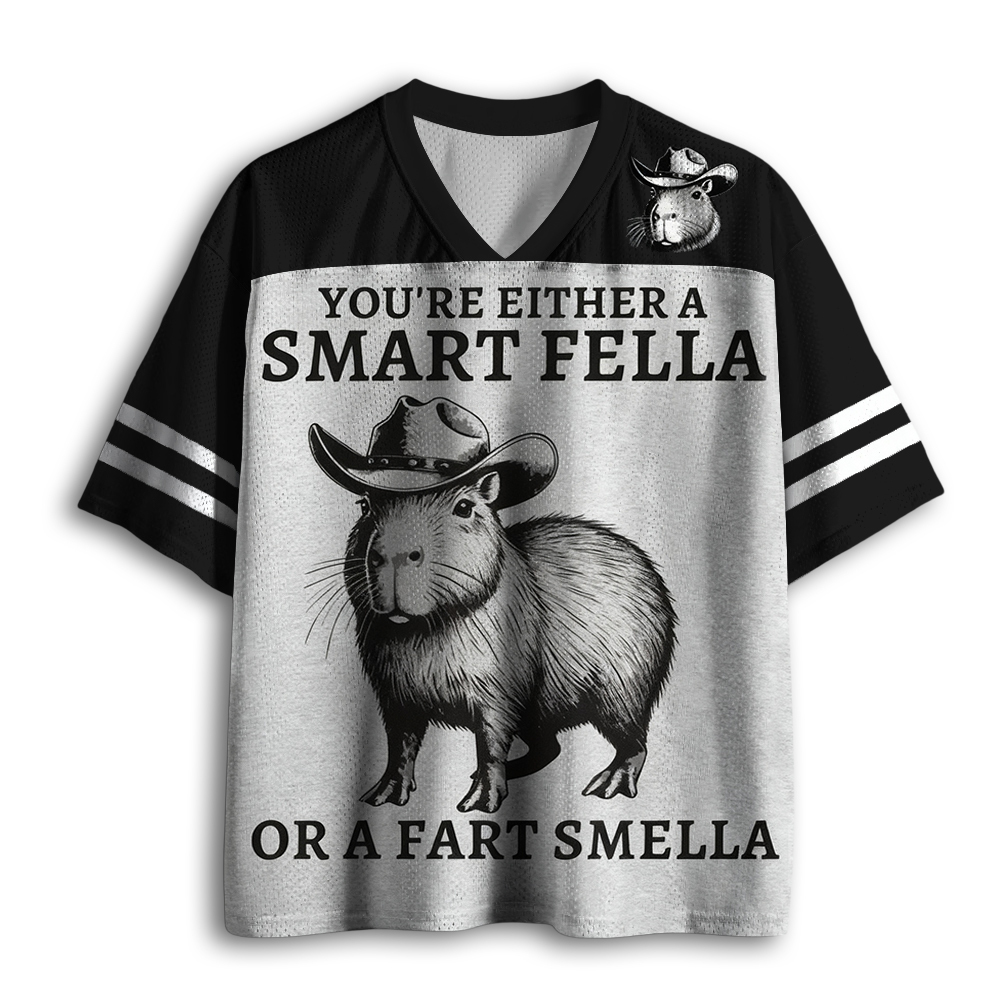 Baddiecat Smart Fella Capybara Mesh Jersey