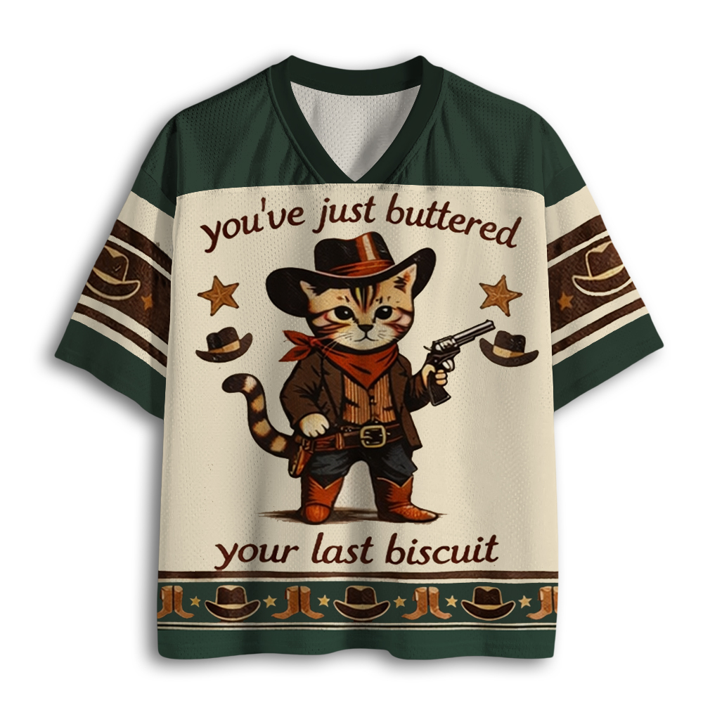 Baddiecat You've Just Buttered Your Last Biscuit Mesh Jersey
