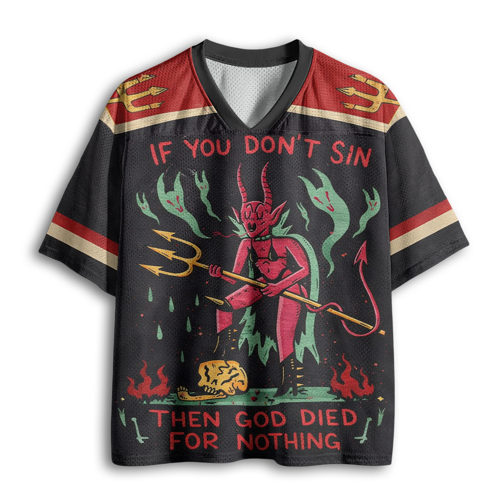 Baddiecat If You Don't Sin Mesh Jersey