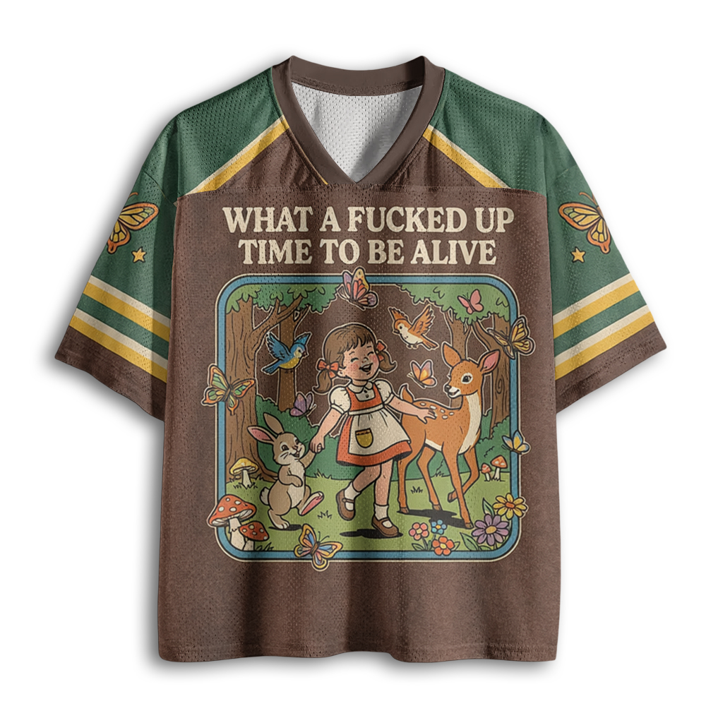 Baddiecat What A F*cked Up Time To Be Alive Mesh Jersey