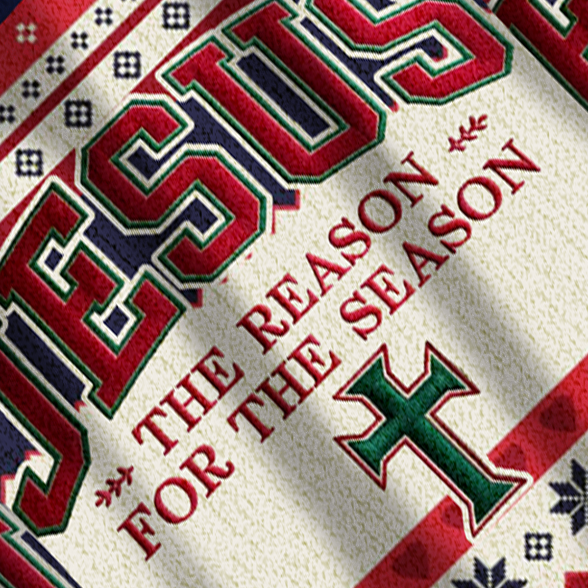 Baddiecat Jesus Christmas Ugly Sweatshirt