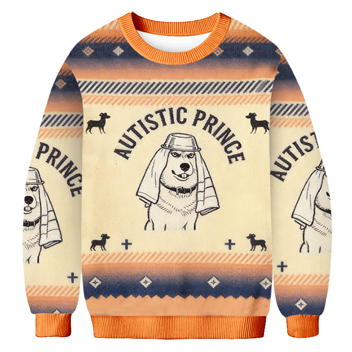 Baddiecat Autistic Prince Dog Ugly Sweatshirt