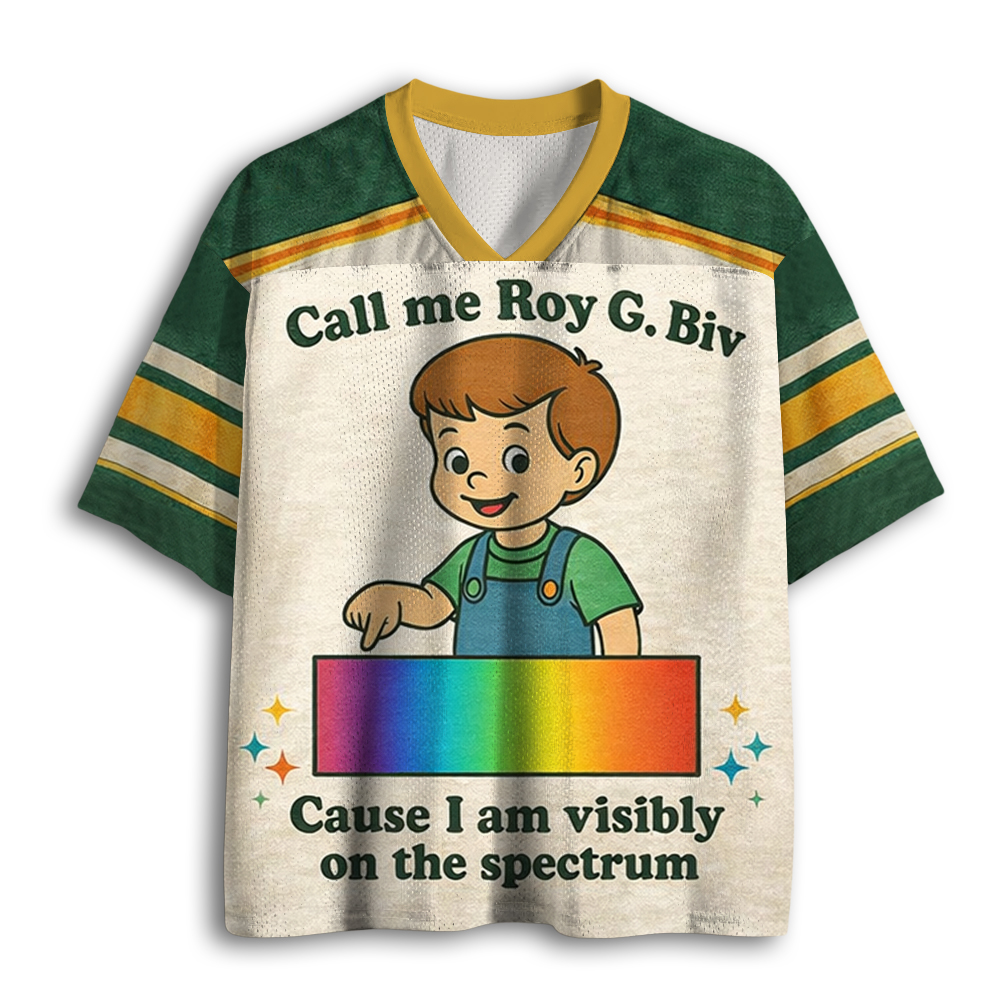Baddiecat Call Me Roy G.Biv Mesh Jersey