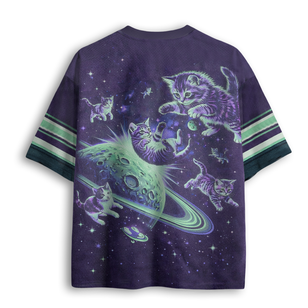 Baddiecat Space Cats Mesh Jersey