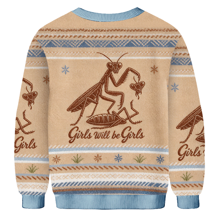 Baddiecat Girls Will Be Girls Ugly Sweatshirt