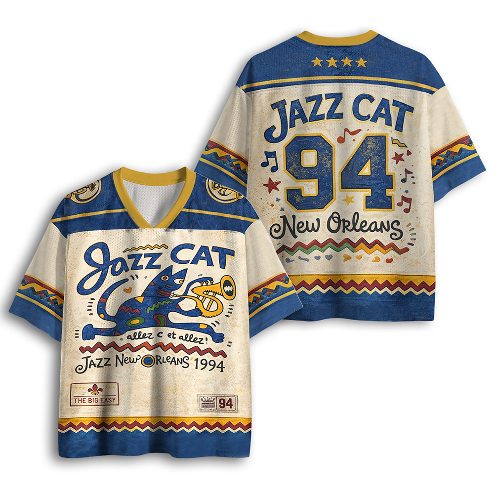 Baddiecat Jazz Cat Mesh Jersey