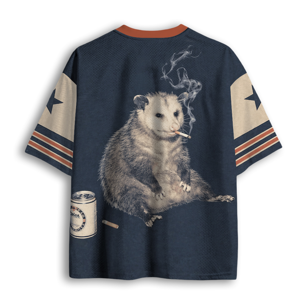 Baddiecat Smoking Possum Mesh Jersey