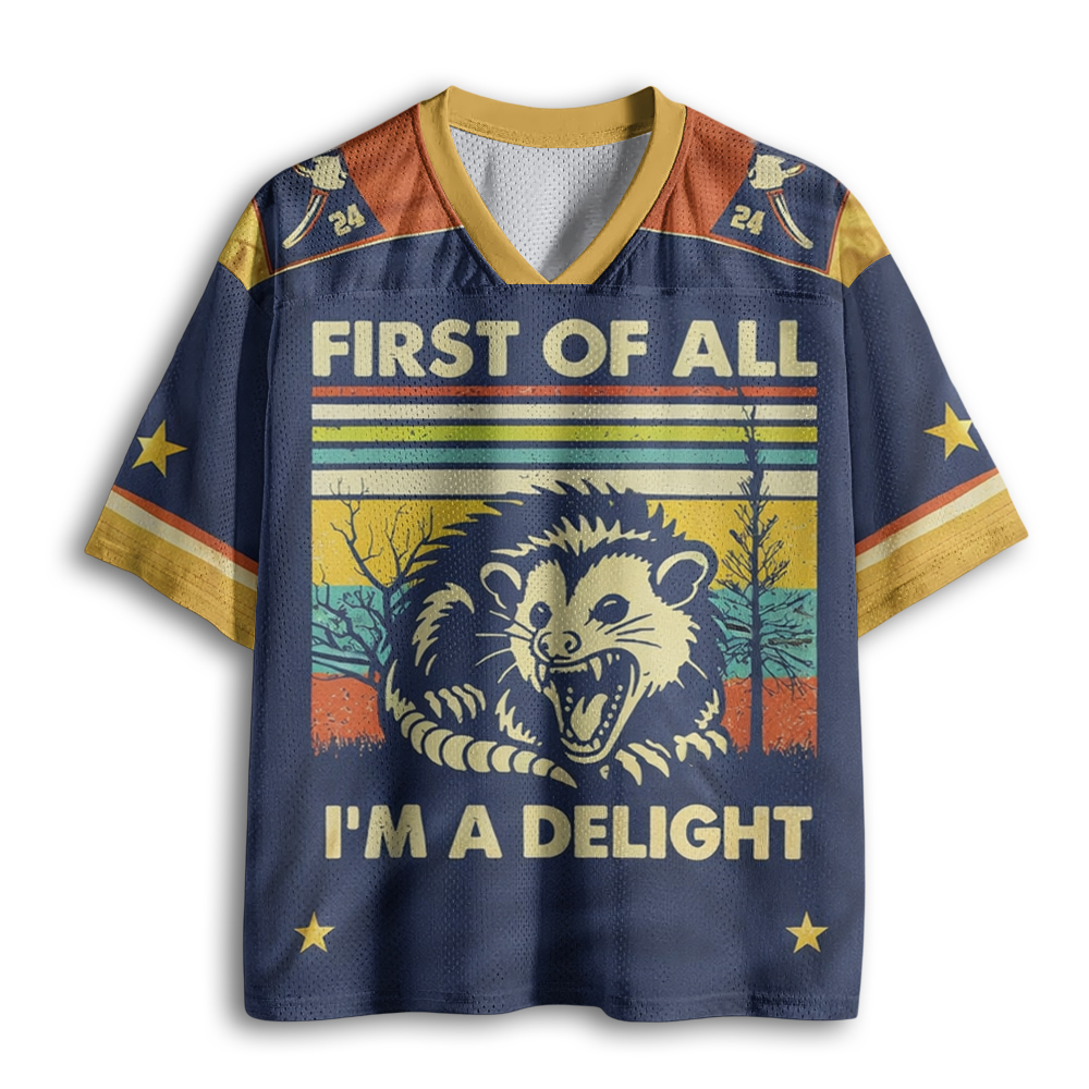 Baddiecat First Of All I'm A Delight Mesh Jersey