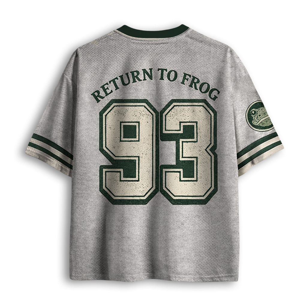 Baddiecat Reject Humanity Funny Frog Mesh Jersey