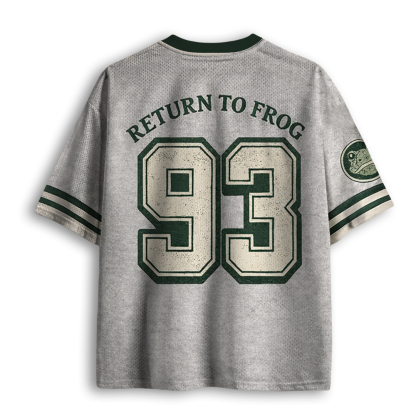 Baddiecat Reject Humanity Funny Frog Mesh Jersey