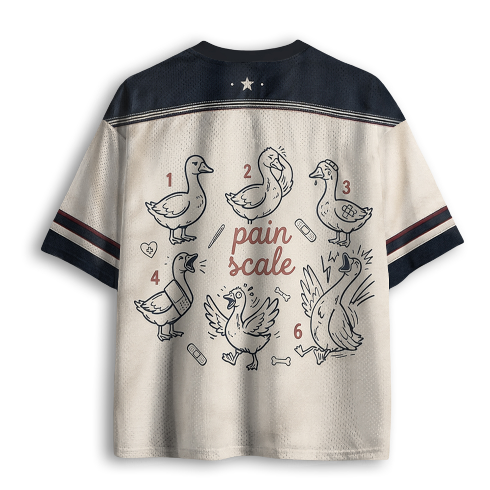 Baddiecat Pain Scale Goose Mesh Jersey