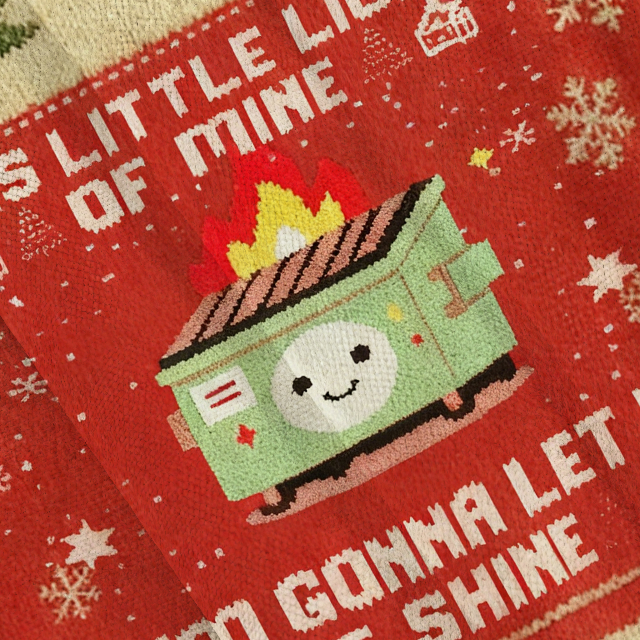 Baddiecat This Little Light Of Mine I'm Gonna Let It Shine Christmas Ugly Sweatshirt