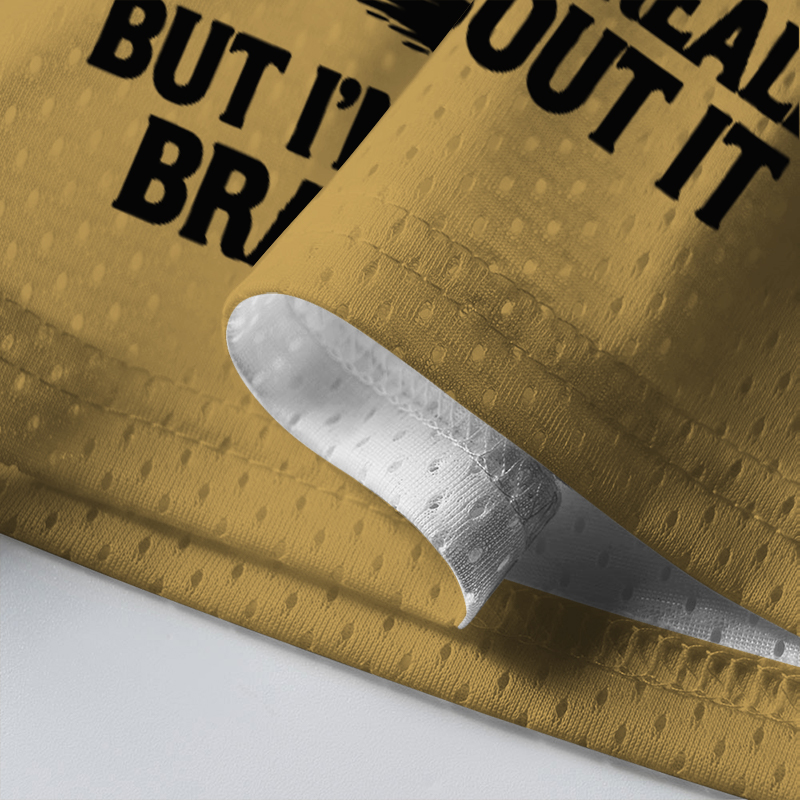 Baddiecat I'm Really Cold But I'm Being Really Brave About It Funny Penguin Mesh Jersey