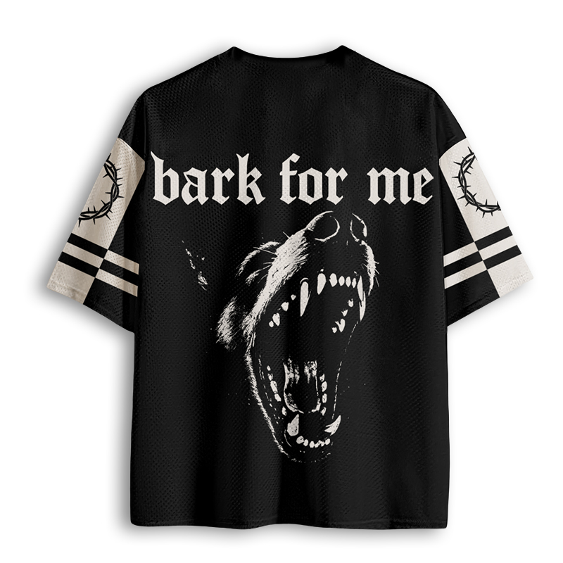 Baddiecat Bark For Me Gothic Dog Mesh Jersey