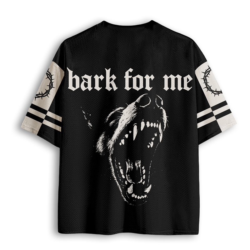 Baddiecat Bark For Me Gothic Dog Mesh Jersey