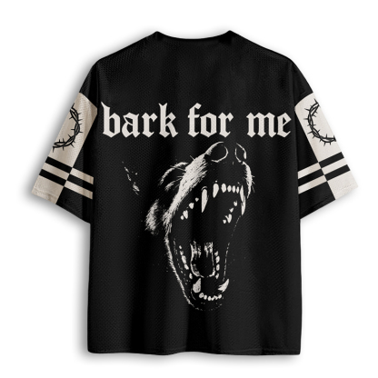 Baddiecat Bark For Me Gothic Dog Mesh Jersey