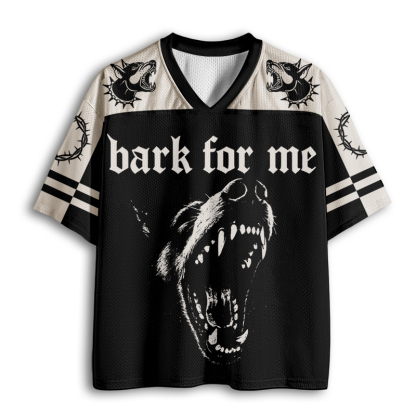 Baddiecat Bark For Me Gothic Dog Mesh Jersey