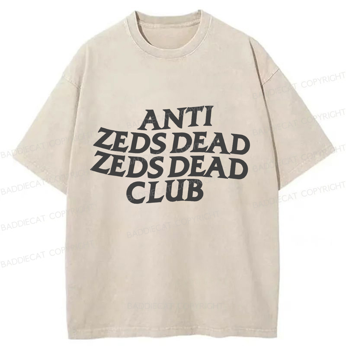 Baddiecat Anti Zeds Dead Zeds Dead Club Washed T-shirt
