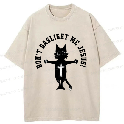 Baddiecat Spiritual Cat Washed T-shirt