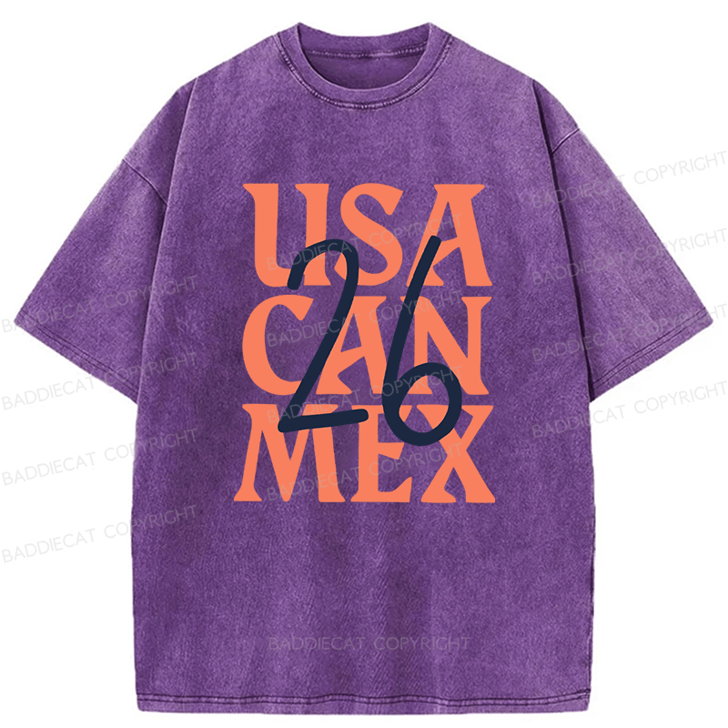 Baddiecat We'll be coming 26 Football Lover Front and back Washed T-shirt