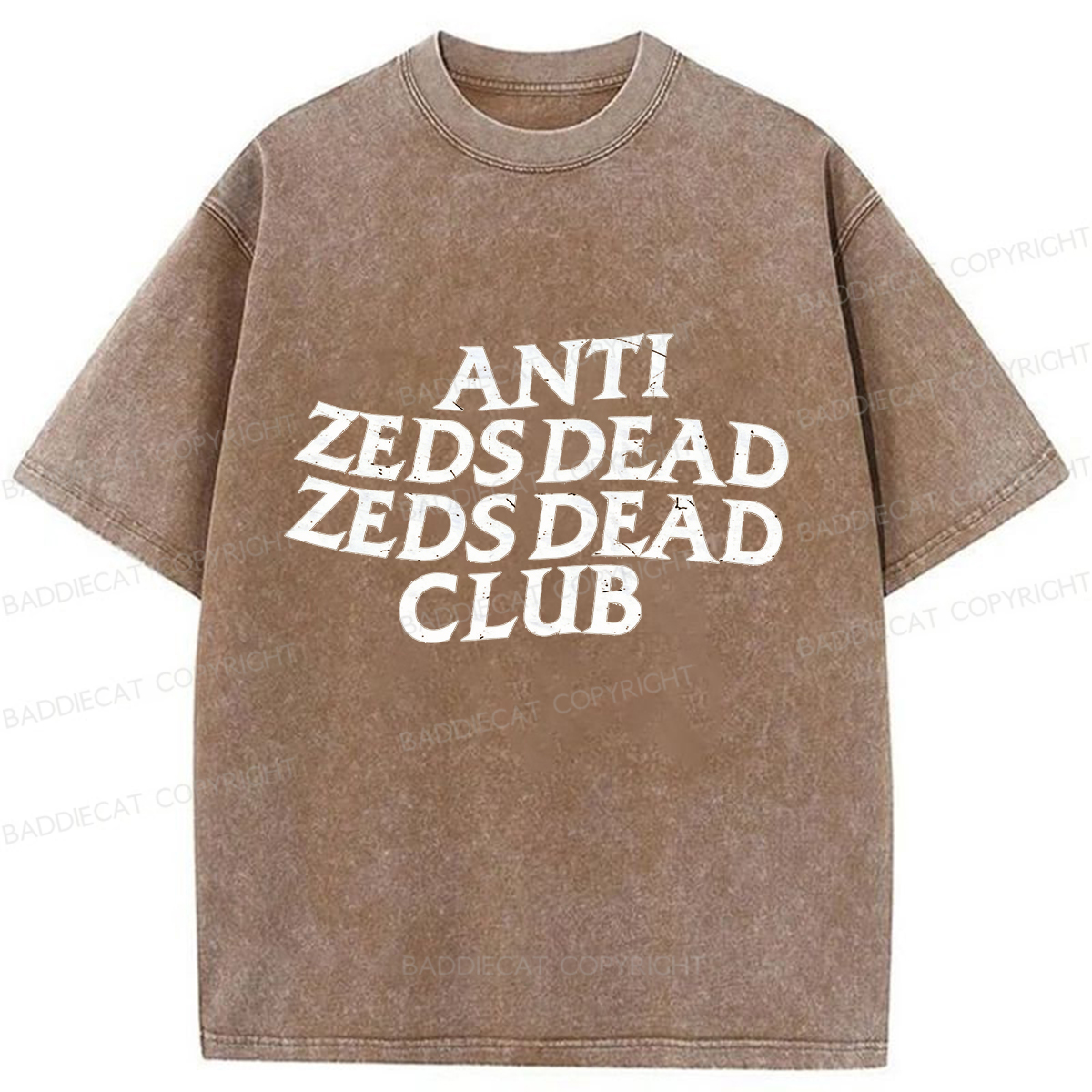 Baddiecat Anti Zeds Dead Zeds Dead Club Washed T-shirt