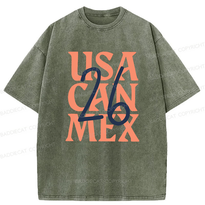 Baddiecat We'll be coming 26 Football Lover Front and back Washed T-shirt
