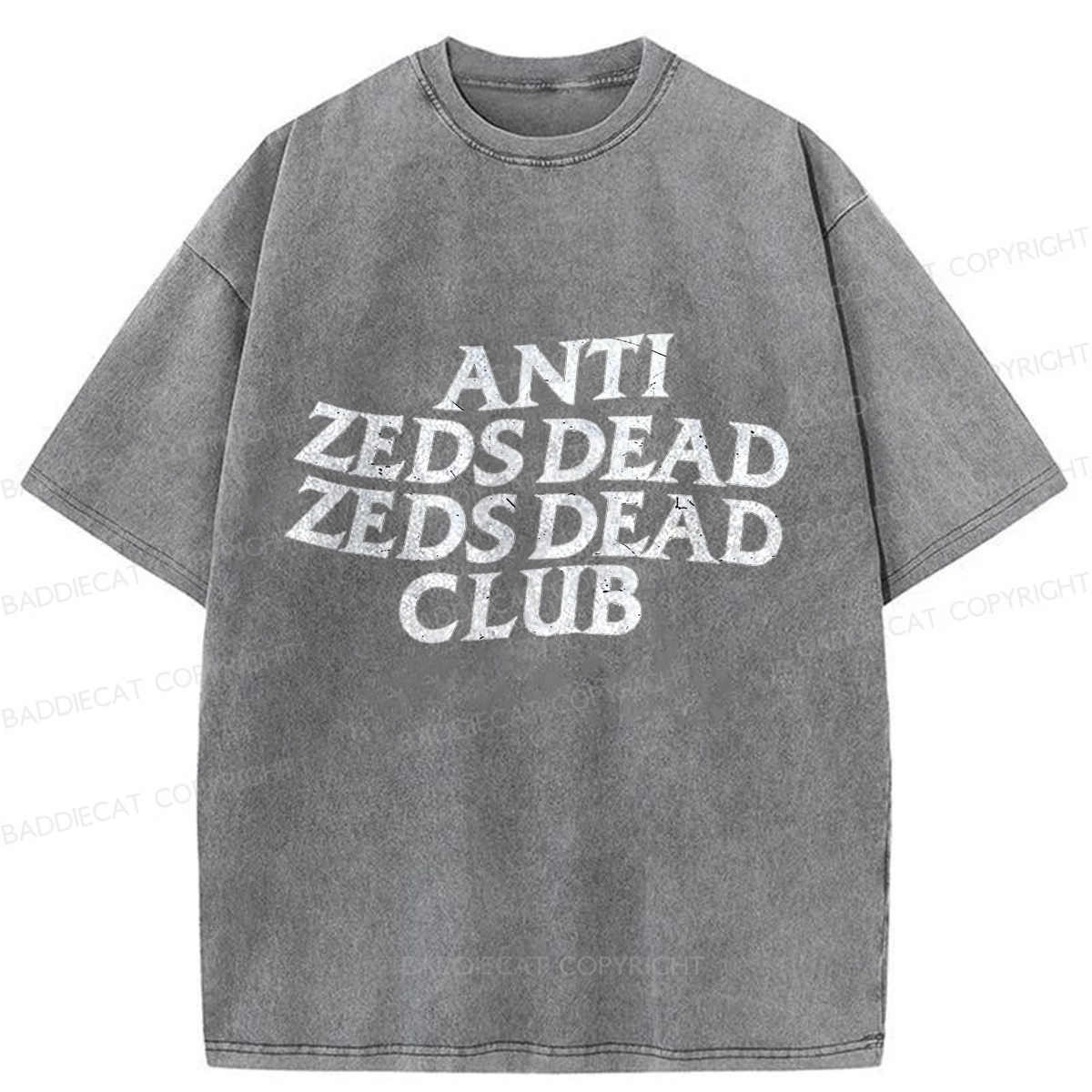 Baddiecat Anti Zeds Dead Zeds Dead Club Washed T-shirt