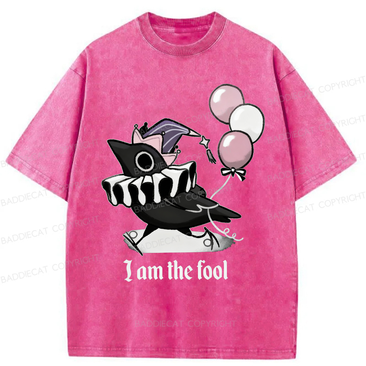 Baddiecat I Am Fool Washed T-shirt