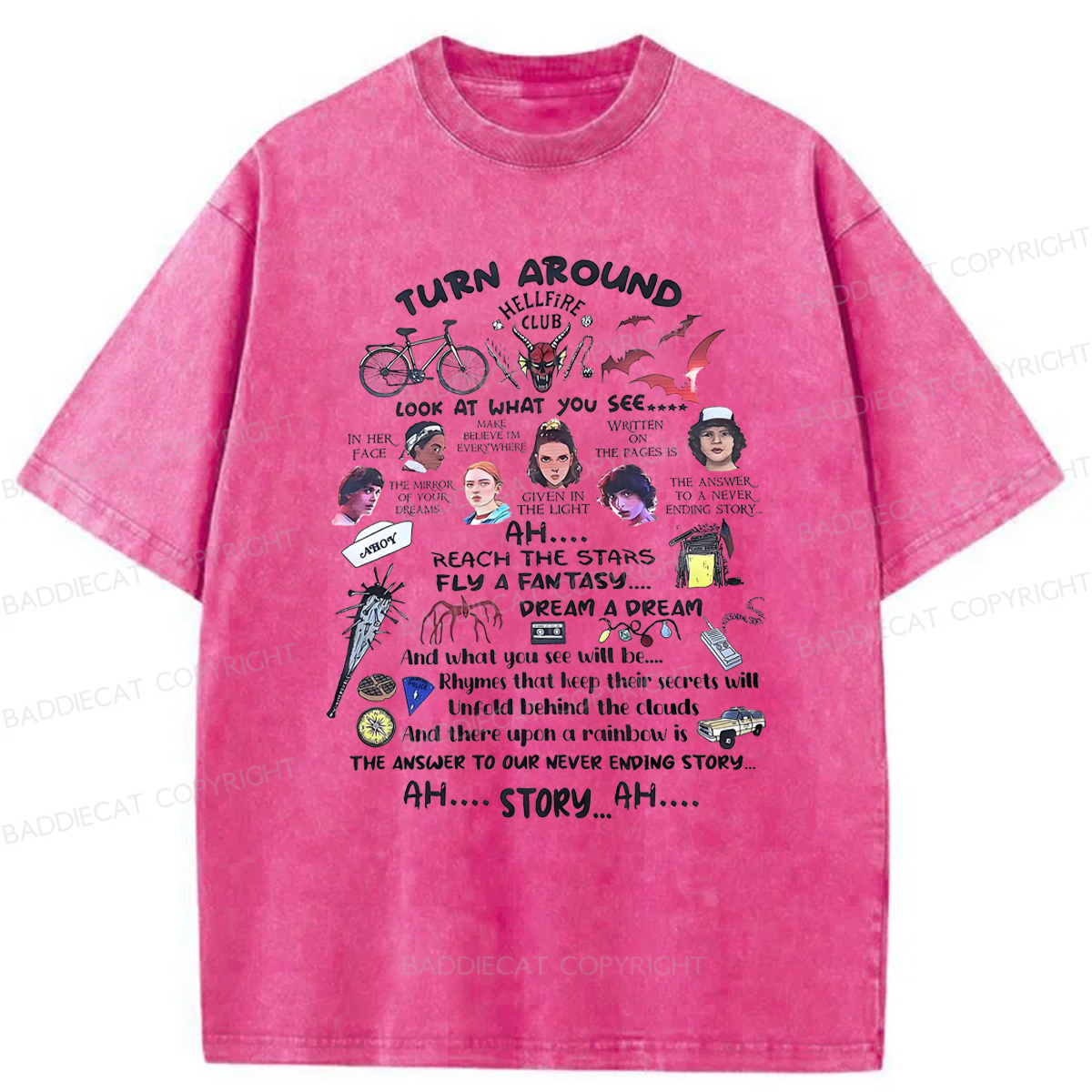 Baddiecat Stanger Turn Around Washed T-shirt