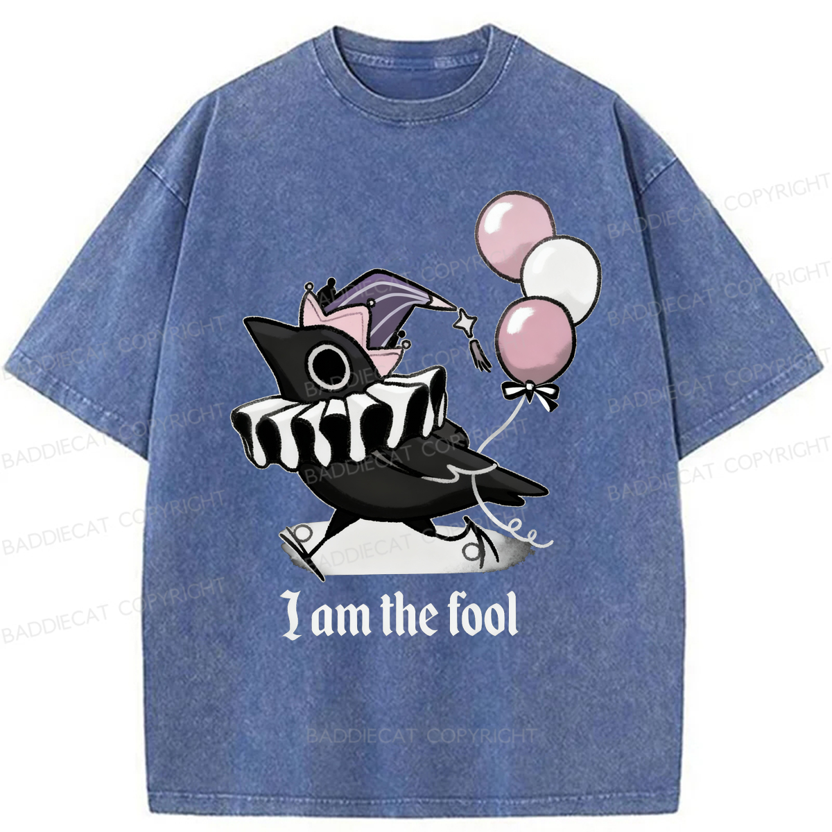 Baddiecat I Am Fool Washed T-shirt