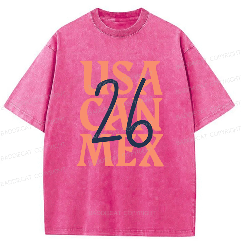 Baddiecat We'll be coming 26 Football Lover Front and back Washed T-shirt