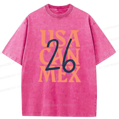 Baddiecat We'll be coming 26 Football Lover Front and back Washed T-shirt