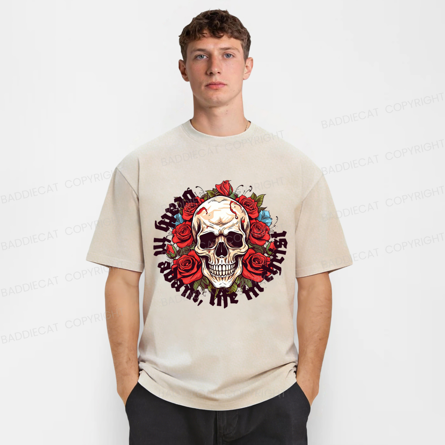 Baddiecat Death In Adam Life In Christ Christian Washed T-shirt
