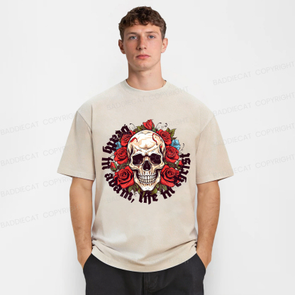 Baddiecat Death In Adam Life In Christ Christian Washed T-shirt