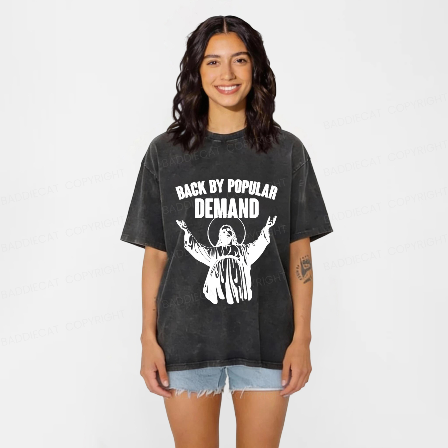 Baddiecat Return Jesus Washed T-shirt