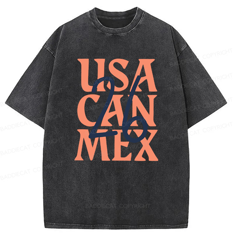 Baddiecat We'll be coming 26 Football Lover Front and back Washed T-shirt