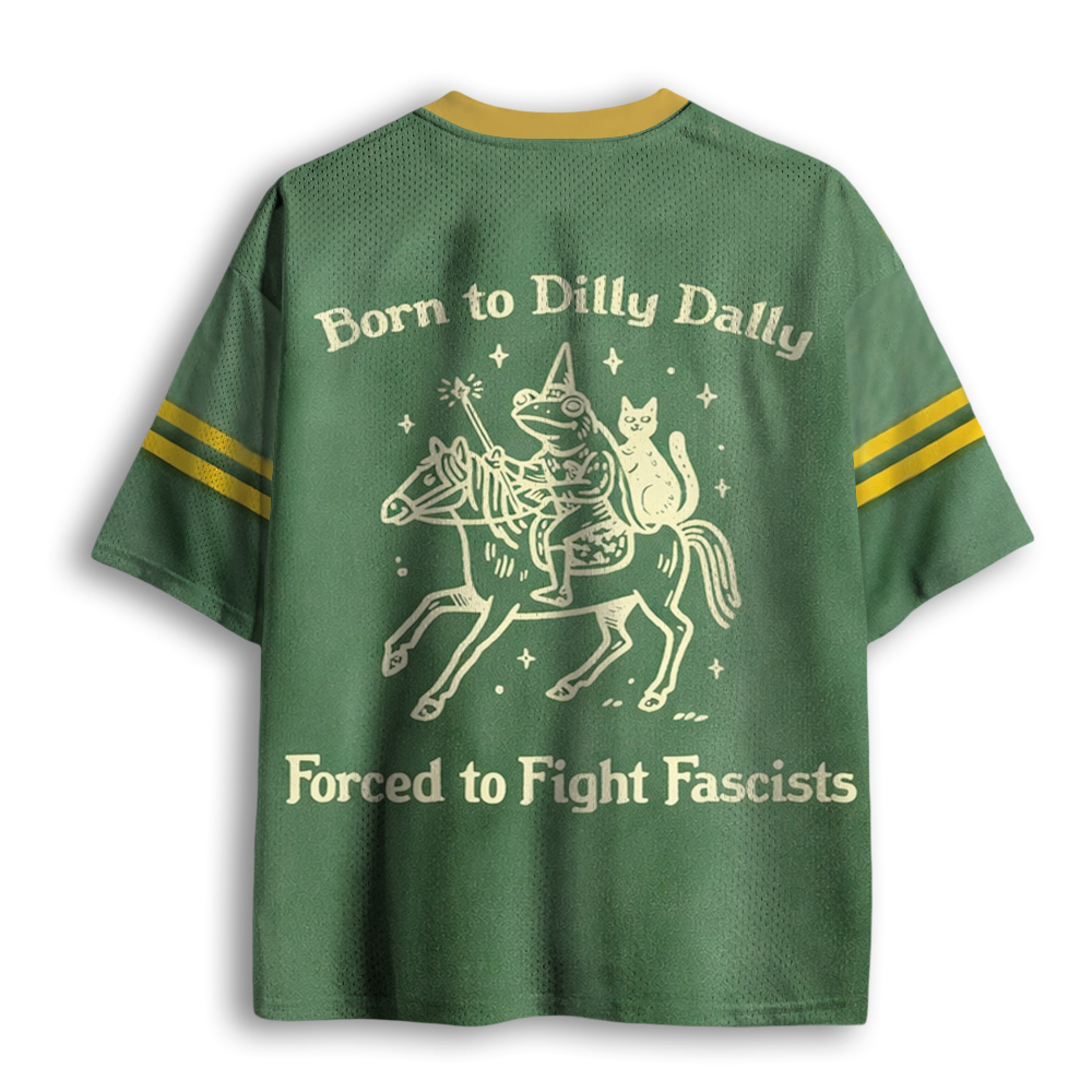 Baddiecat Funny Medieval Frog Mesh Jersey