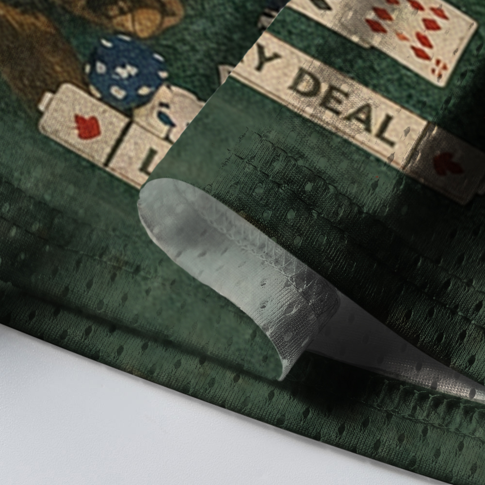Baddiecat Vintage Cats Playing Poker Mesh Jersey