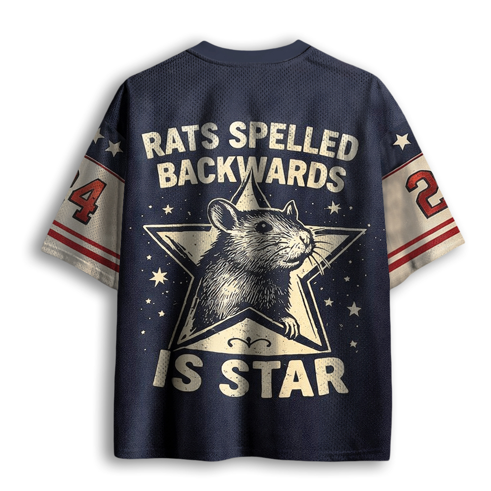 Baddiecat Rats Spelled Backwards Is Star Mesh Jersey
