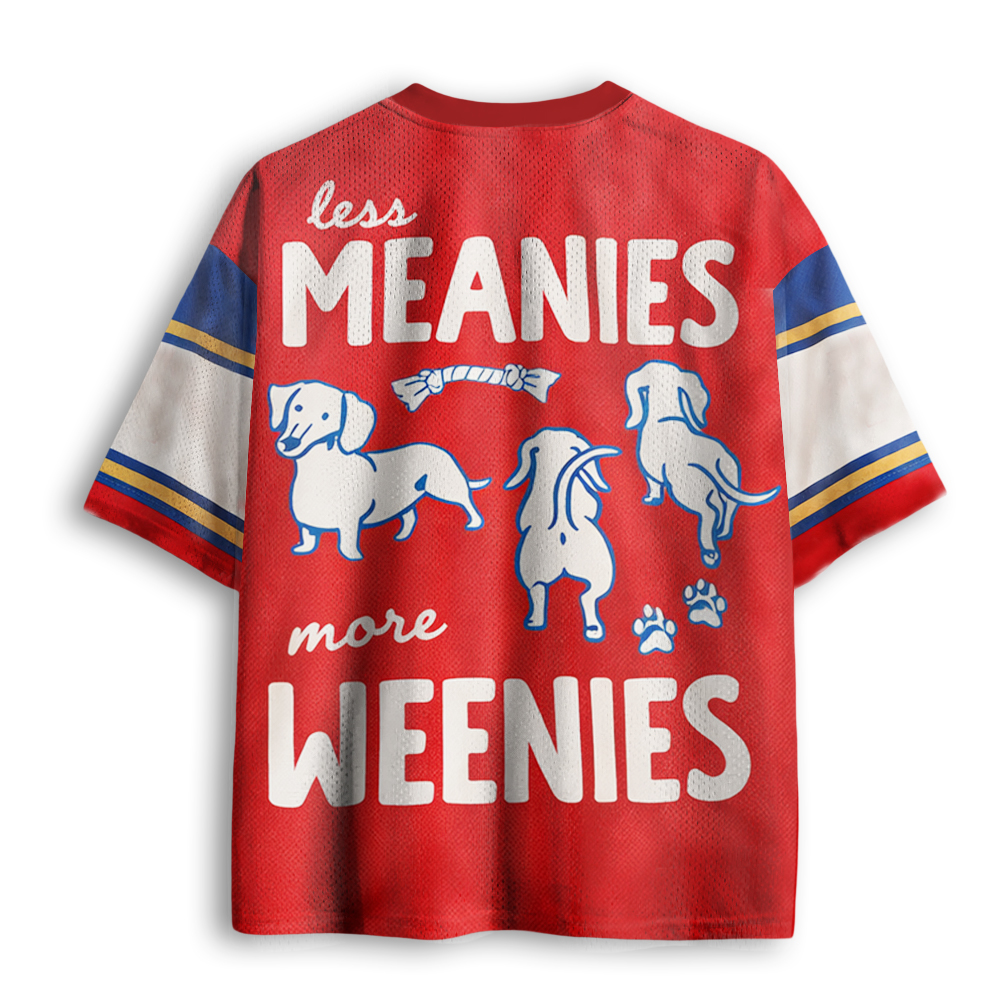 Baddiecat Less Meanies More Weenies Mesh Jersey