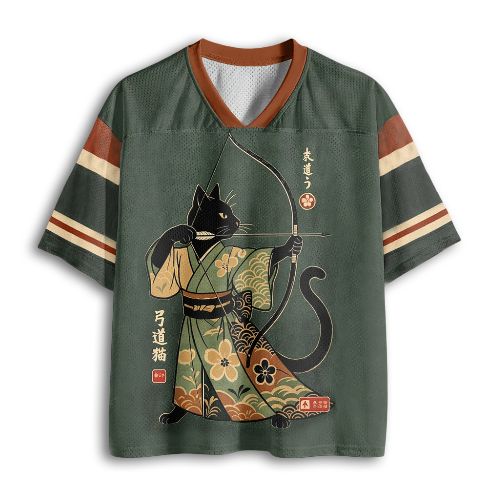 Baddiecat Japanese Cat Mesh Jersey