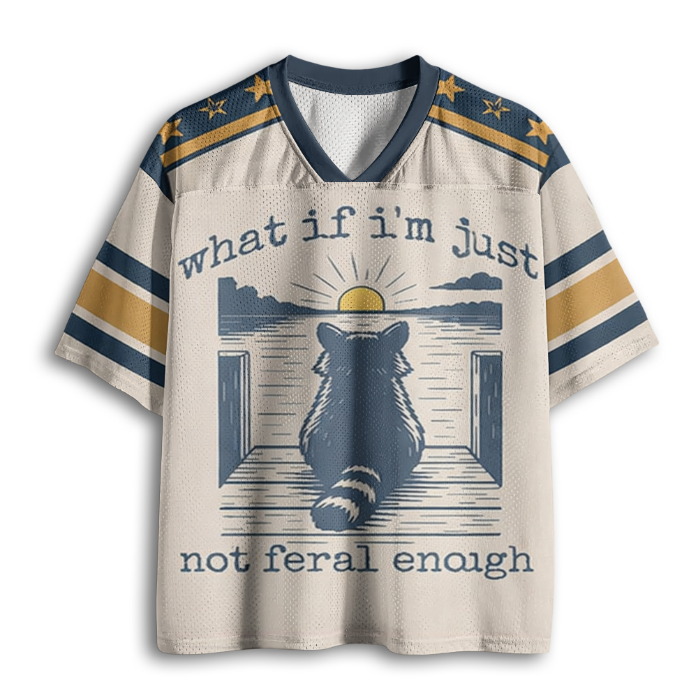 Baddiecat Raccoon What If I'm Not Enough Mesh Jersey
