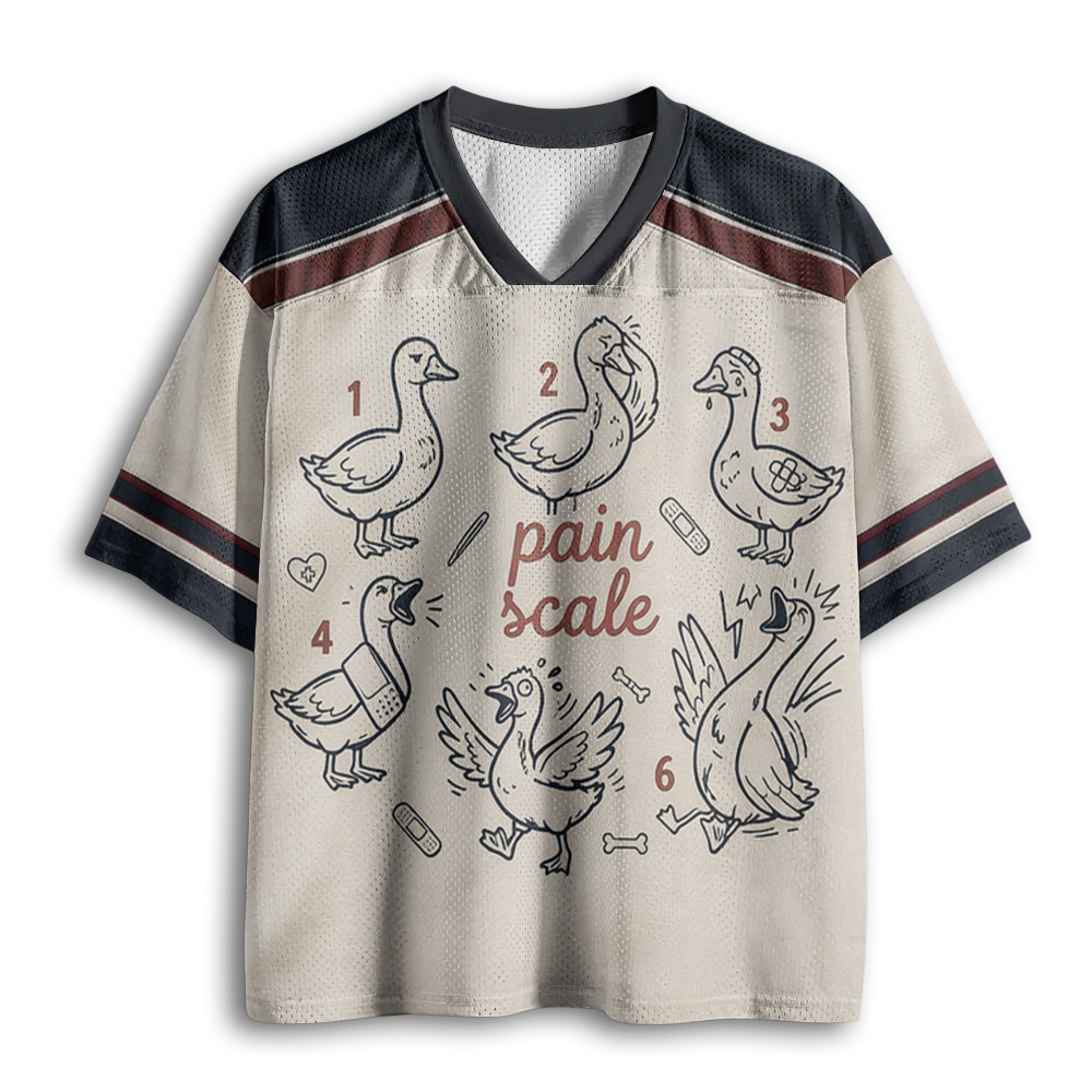 Baddiecat Pain Scale Goose Mesh Jersey