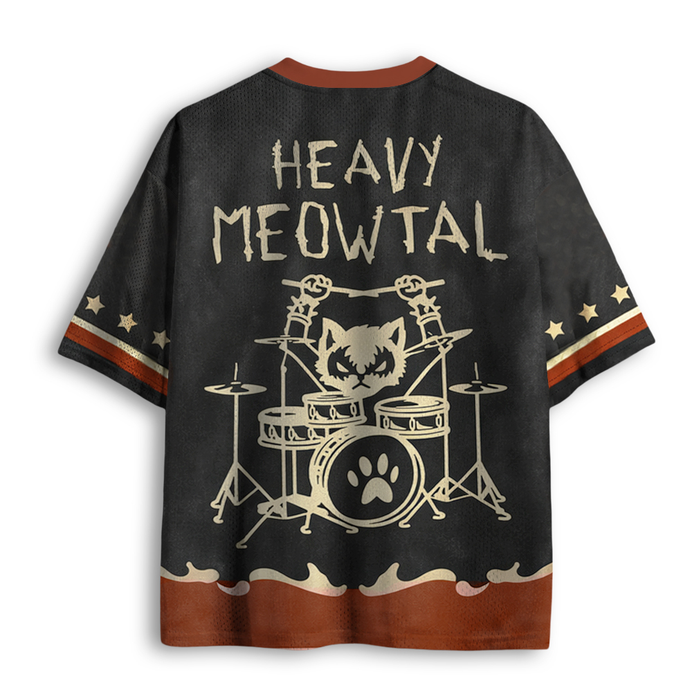 Baddiecat Heavy Meowtal Mesh Jersey
