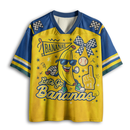 Baddiecat Let’s Go Bananas Baseball Mesh Jersey